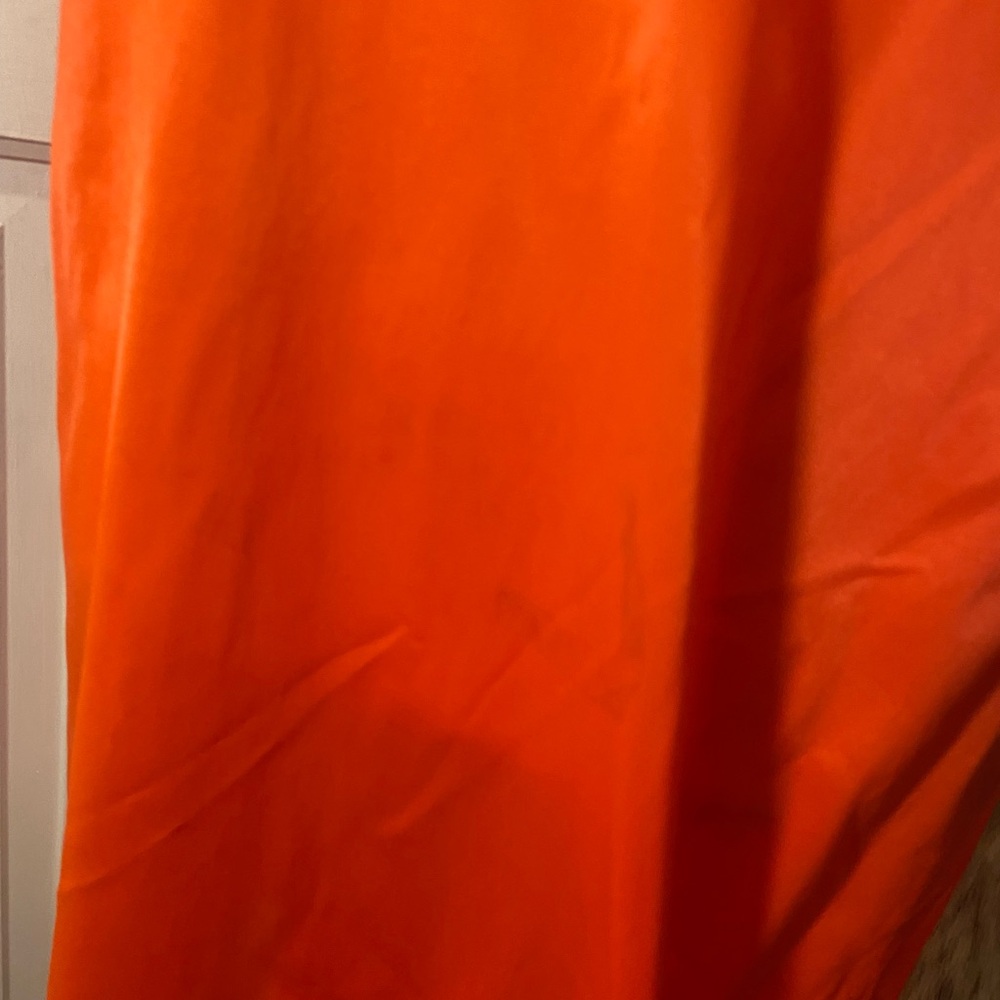 Elegant Orange / crimson red Lace Slip Dress - Picture 4 of 9